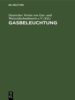 cover image of Gasbeleuchtung
